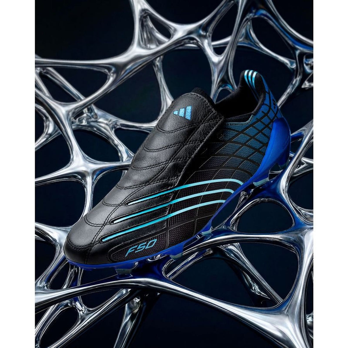 Crampons F50 Spider Elite FG 30TH Anniversary - Noir/Bleu Édition Limitée