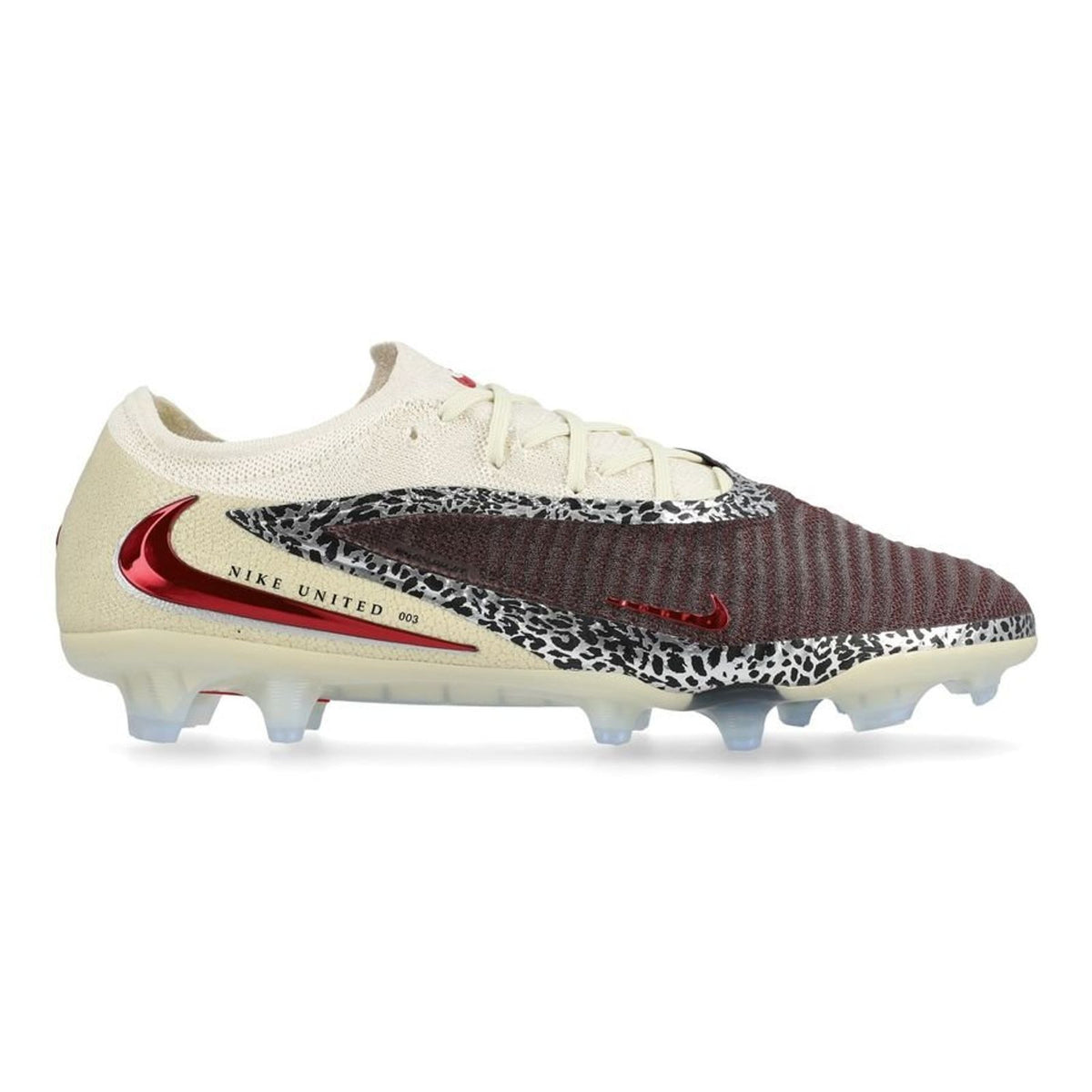 Crampons Phantom 6 Elite Low Cut FG United - Bordeaux/Universal Red/Gris