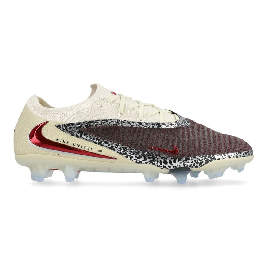 Crampons Phantom 6 Elite Low Cut FG United - Bordeaux/Universal Red/Gris