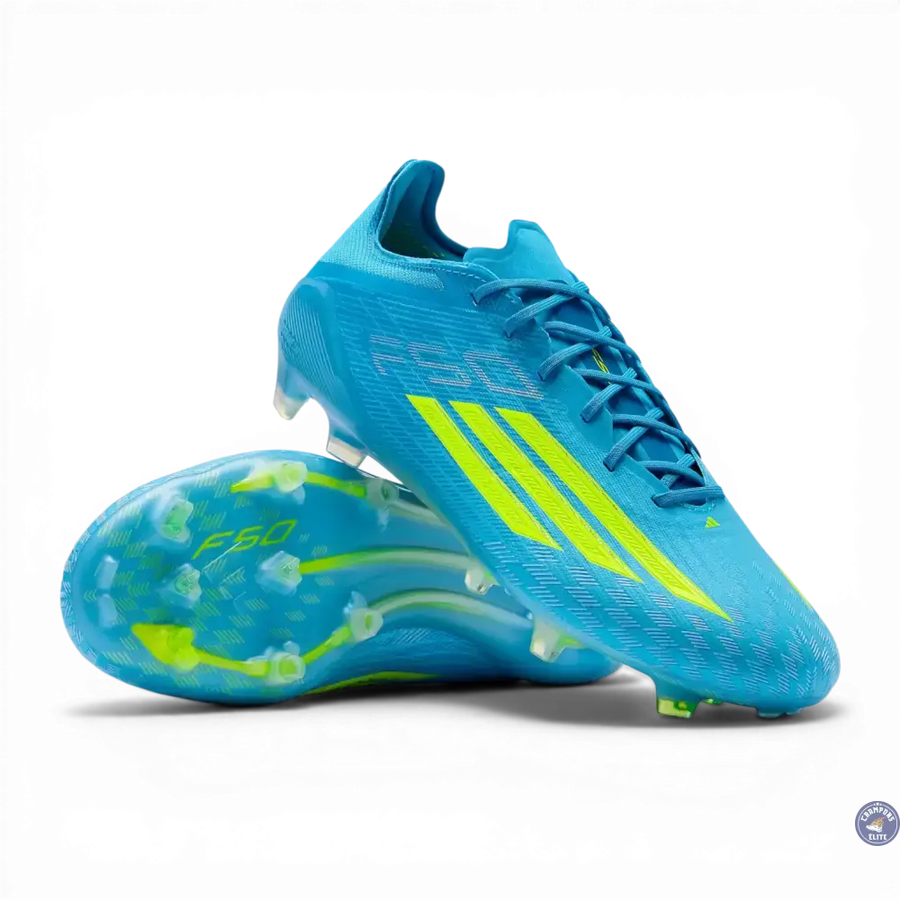 Crampons F50 Elite FG Ice Cold Precision - Bleu/Jaune