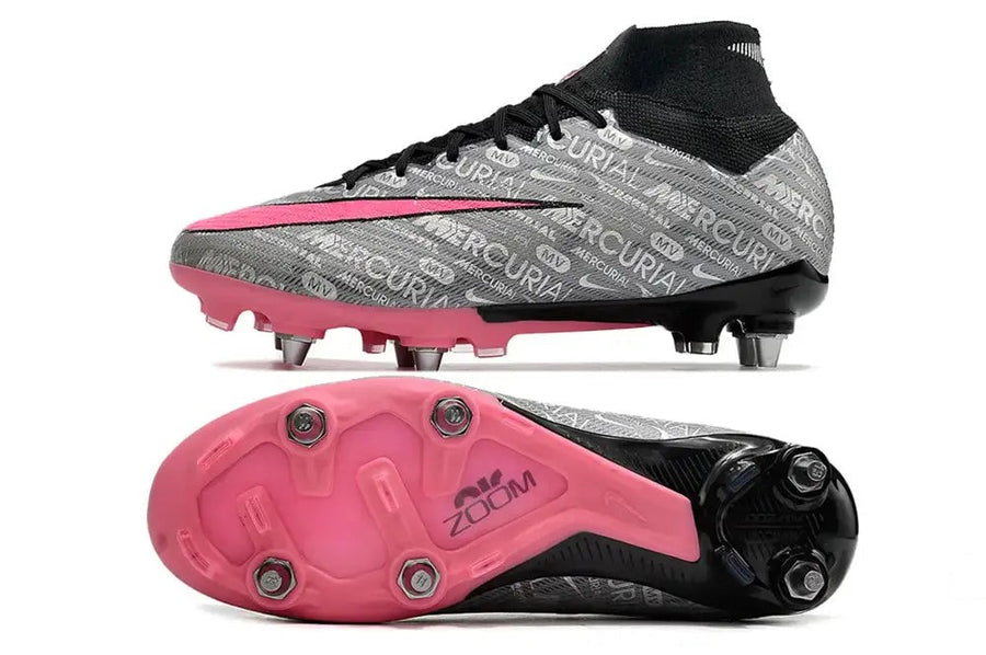 Crampons Air Zoom Mercurial Superfly 9 Elite SG 25 - Argenté/Rose/Noir