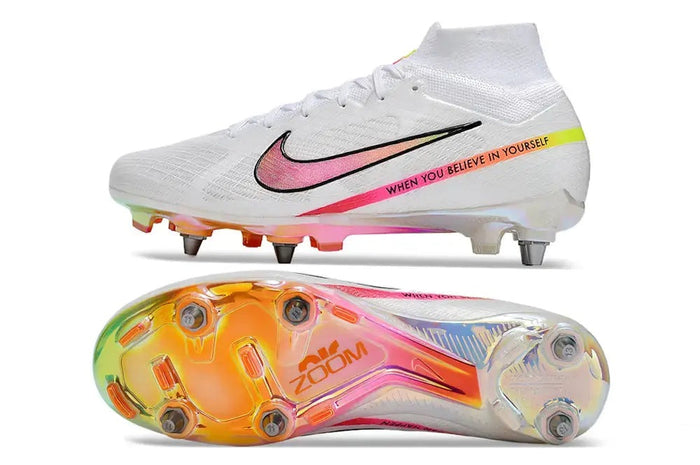 Crampons Air Zoom Mercurial Superfly 9 Elite SG - Blanc/Noir
