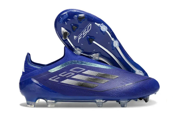 Crampons F50 Elite Laceless FG - Bleu/Noir
