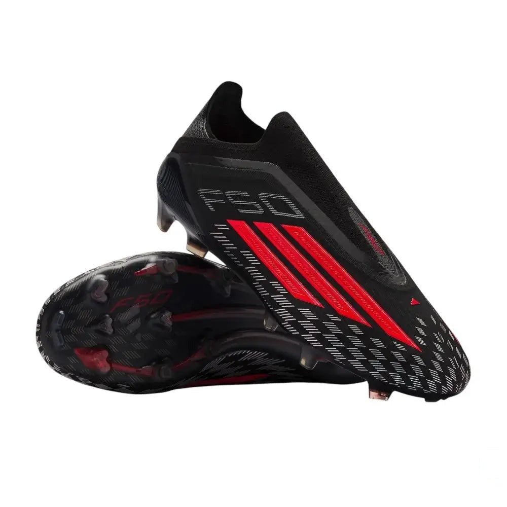 Adidas F50 Laceless Elite FG DNA Pack - Noir/Gris/Rouge