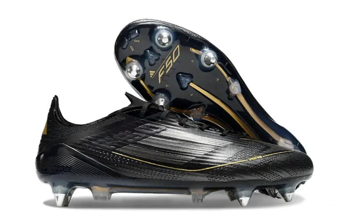 Crampons F50 Languette Elite SG Dark Spark - Noir/Argenté/Doré