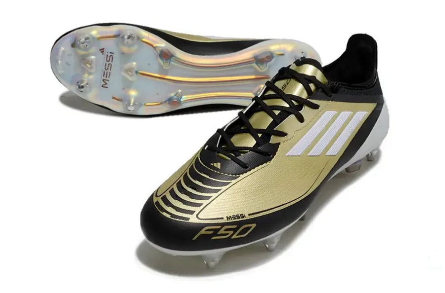 Crampons F50 Languette Elite SG Triunfo Dorado - Doré/Blanc/Noir