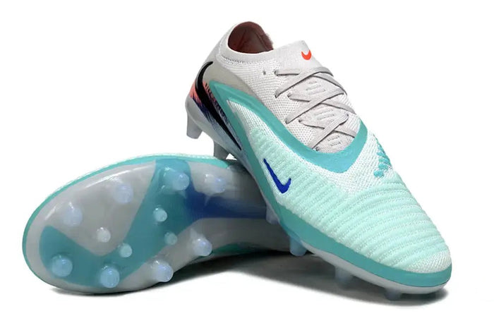 Crampons Phantom 6 Elite Low Cut AG United Pack 002 - Blanc/Turquoise/Violet