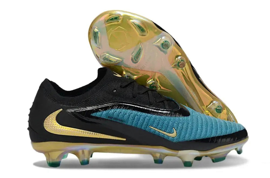 Crampons Phantom 6 Elite Low Cut - Noir/Turquoise/Or