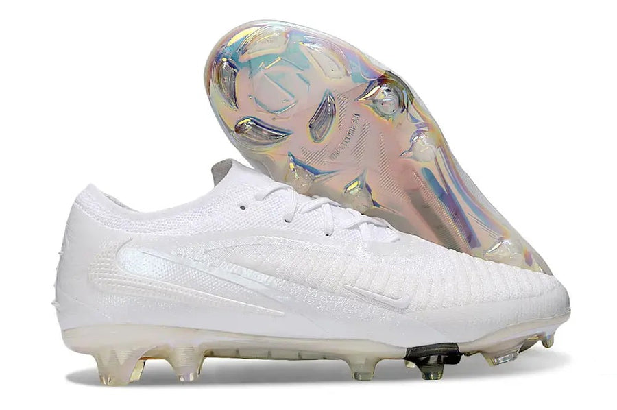 Crampons Phantom 6 Elite FG Full White - Blanc