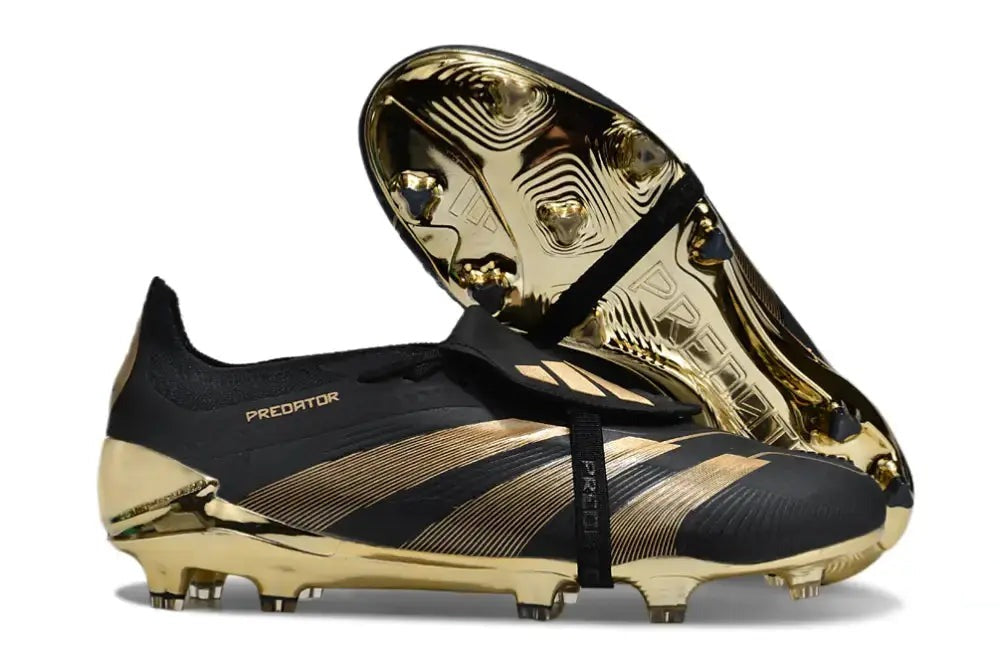 Adidas Predator 24 Elite Fold-over Tongue FG Belligold - Noir/Doré Édition Limitée