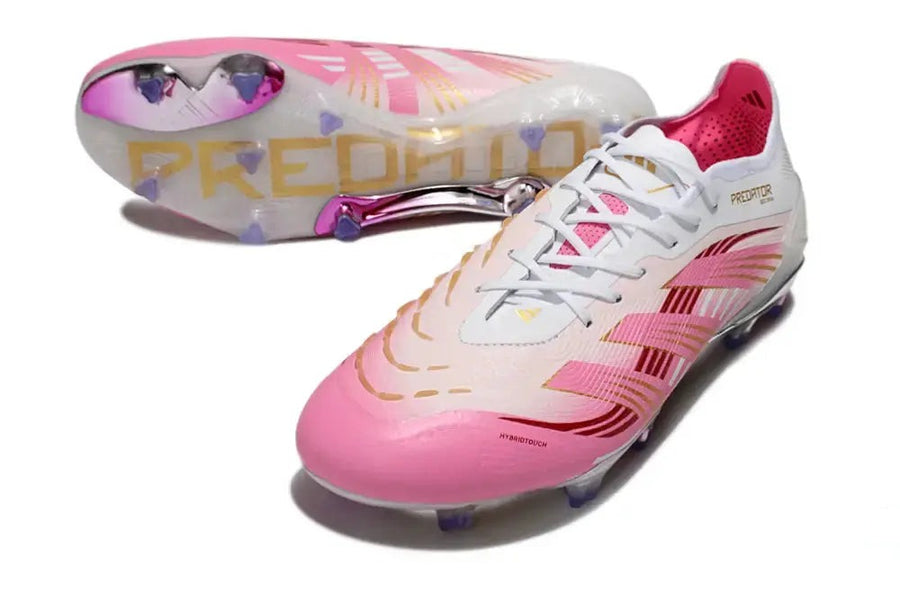 Crampons Predator 25.1 Elite FG - Blanc/Rose/Or