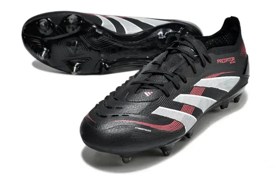 Crampons Predator 25 Elite SG - Noir/Blanc/Rouge