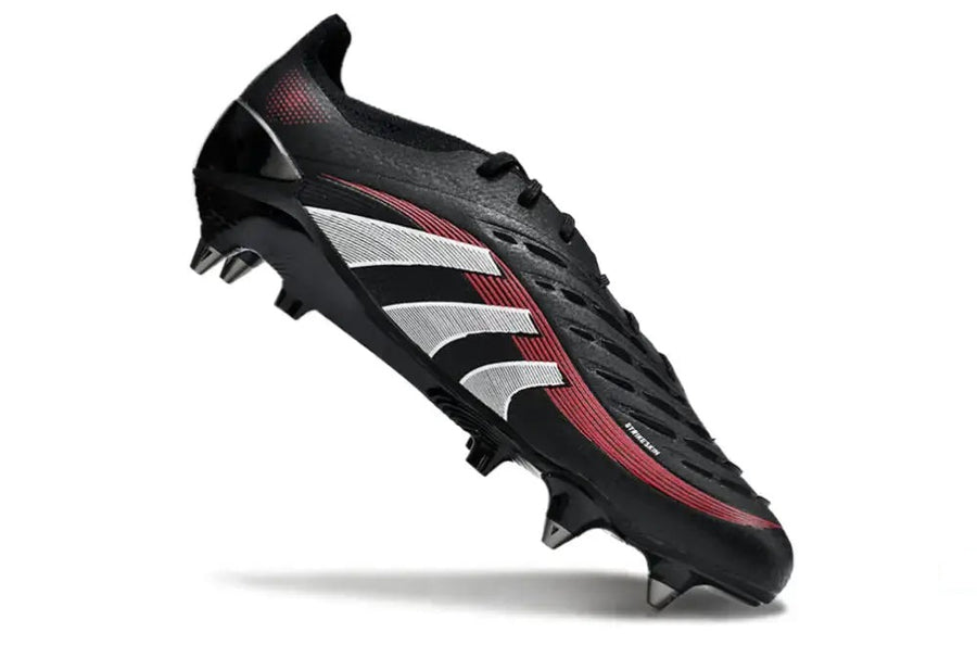 Crampons Predator 25 Elite SG - Noir/Blanc/Rouge