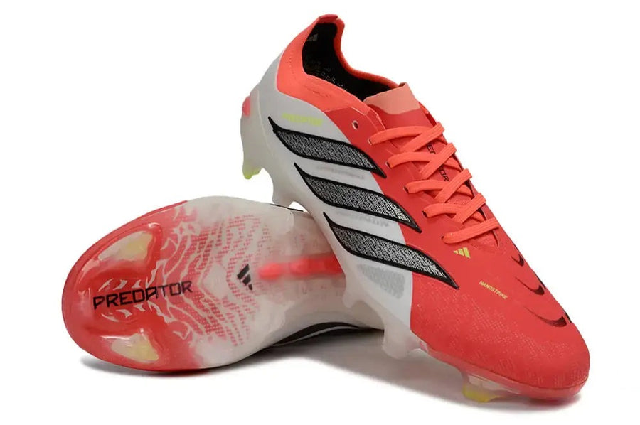 Crampons Predator 26 Elite Lacets FG Born For Goals - Lucid Red/Noir/Blanc