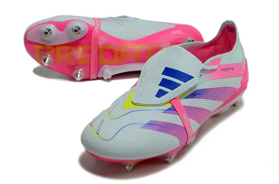 Crampons Predator Elite SG - Blanc/Rose/Violet/Bleu/Jaune