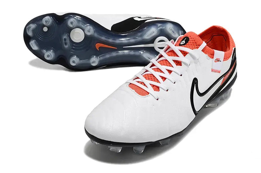 Crampons Tiempo Legend 10 Elite FG Ready - Blanc/Noir/Rouge