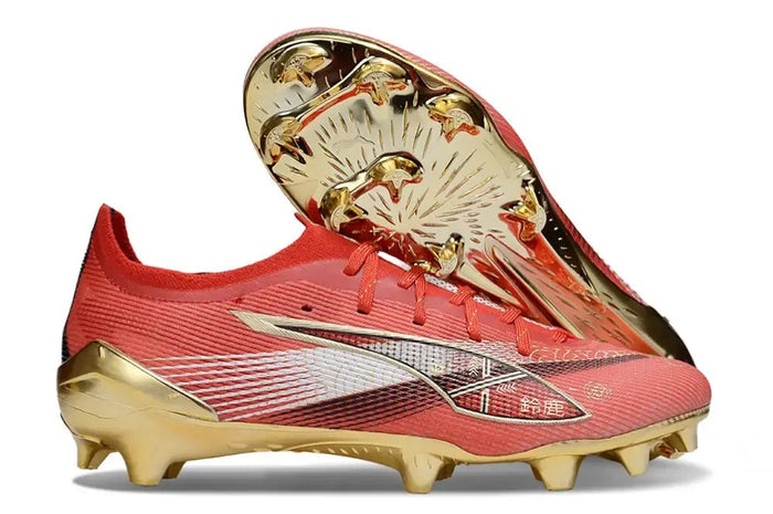 Crampons Ultra 5 Ultimate Elite FG/AG Japan Racetrack - Rouge/Or