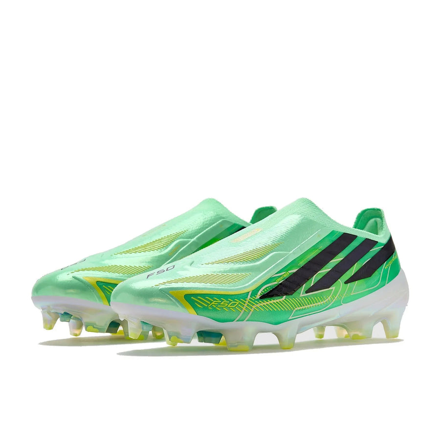 Crampons F50 Hyperfast Elite Laceless FG Final Rush - Vert Menthe/Noir/Jaune