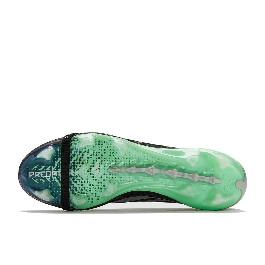 Crampons Predator 26 Elite Fold-over Tongue FG Final Rush - Noir/Argenté/Vert Menthe