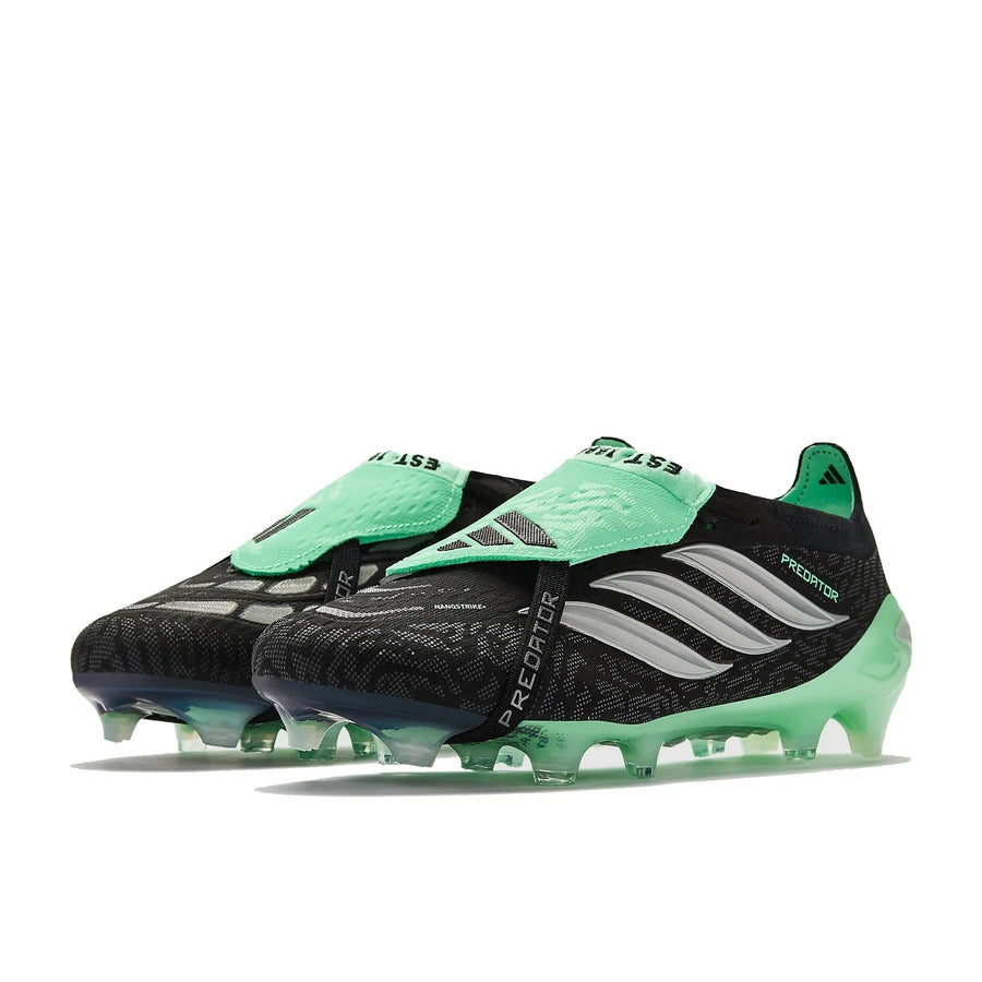 Crampons Predator 26 Elite Fold-over Tongue FG Final Rush - Noir/Argenté/Vert Menthe