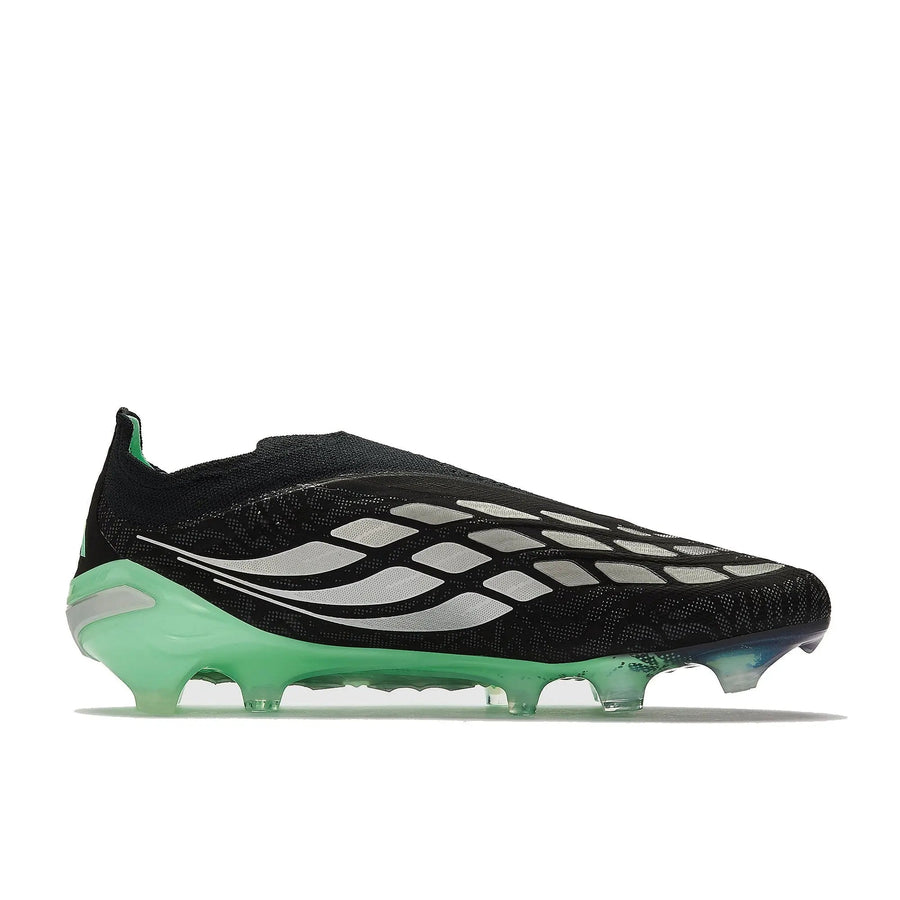 Crampons Predator 26 Elite Laceless FG Final Rush - Noir/Argenté/Vert Menthe