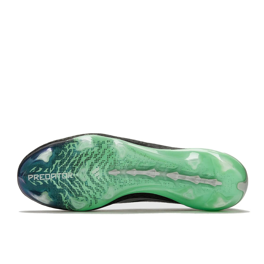 Crampons Predator 26 Elite Laceless FG Final Rush - Noir/Argenté/Vert Menthe