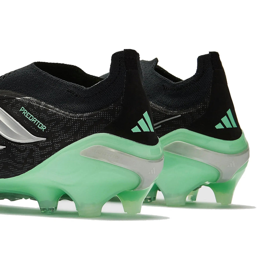 Crampons Predator 26 Elite Laceless FG Final Rush - Noir/Argenté/Vert Menthe