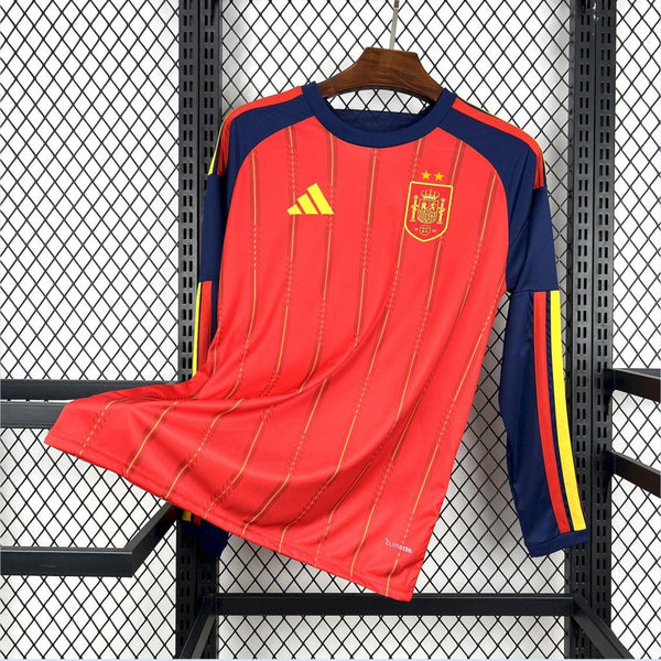 Maillot Espagne Domicile 2 Étoiles 2026/2027 Manches Longues