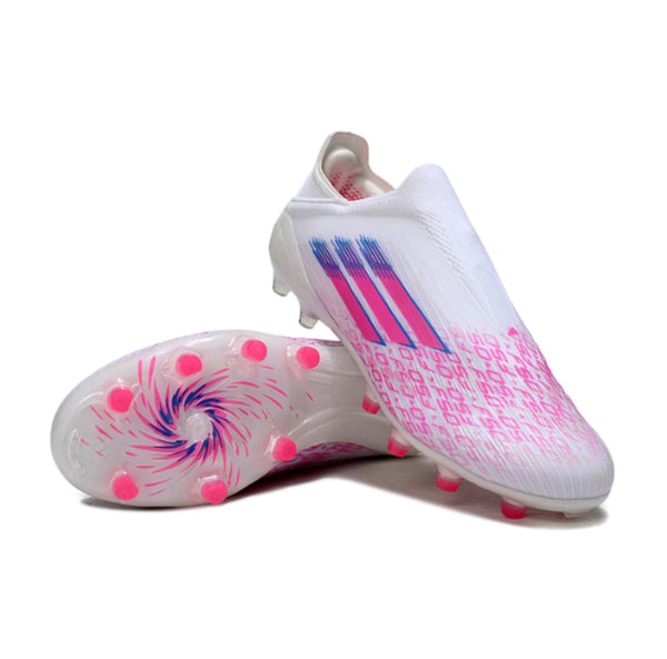 Adidas F50 Laceless Sparkfusion Elite FG/AG Trinity - Blanc/Rose