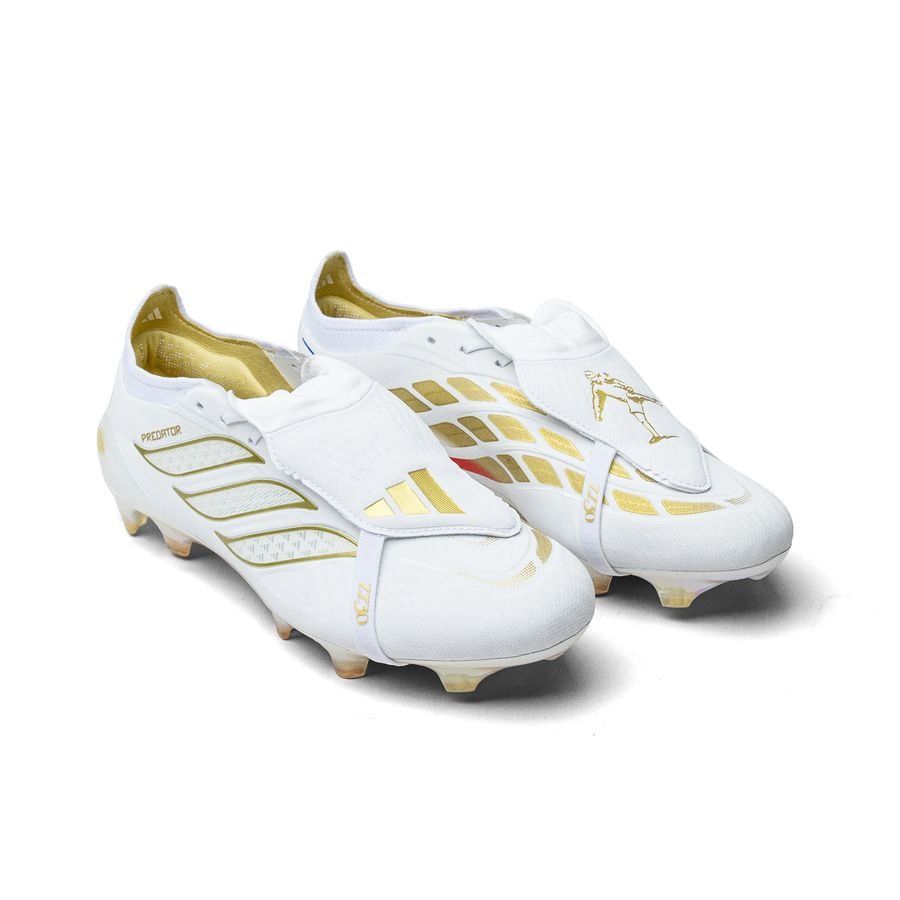 Crampons Predator Elite FT FG Zinedine Zidane - Blanc ÉDITION LIMITÉE