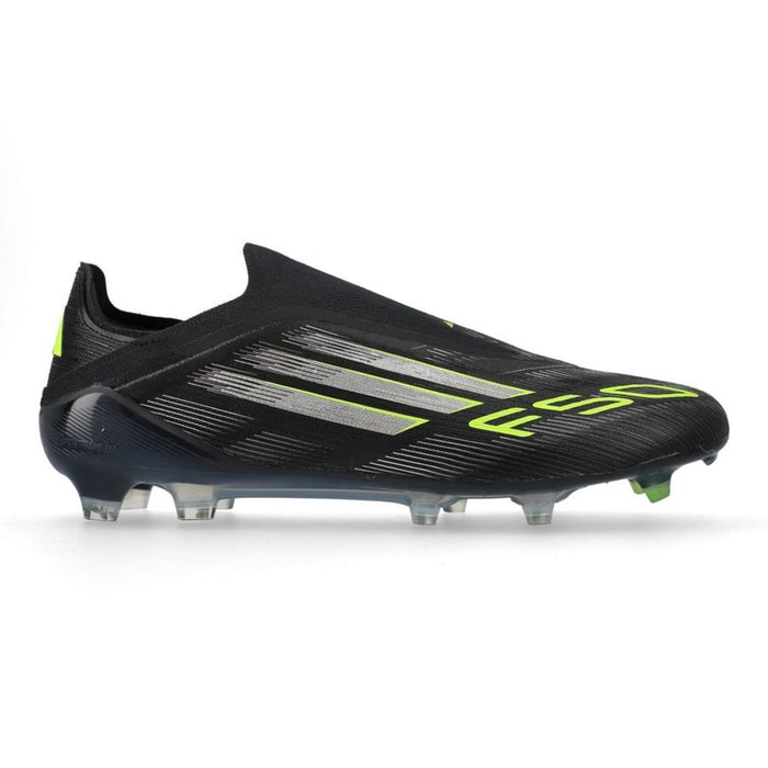 Crampons F50 Elite Laceless FG Electric Stealth - Noir / Vert / Gris