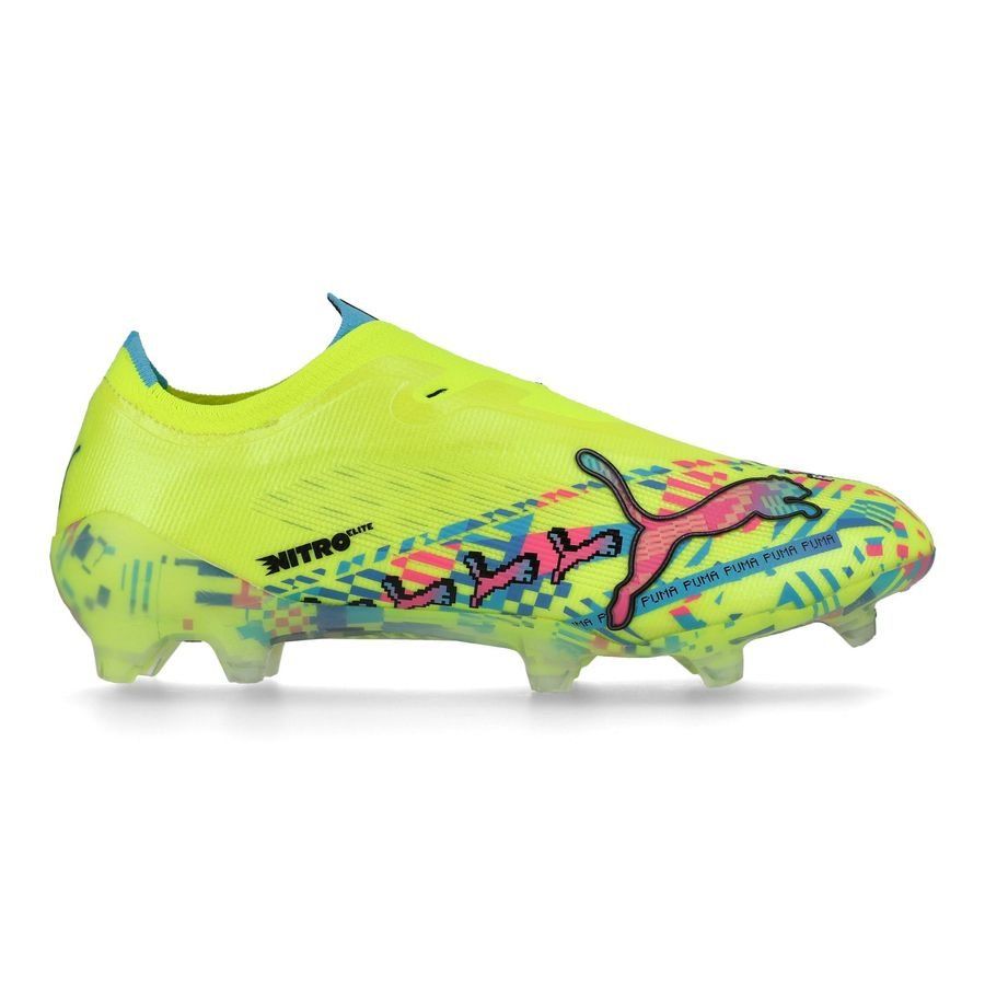 Crampons Ultra Nitro 7 Ultimate Elite Laceless FG Level Up - Jaune ÉDITION LIMITÉE