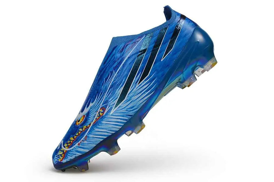 Crampons F50 Hyperfast Elite Laceless FG x Y-3 - Bleu/Noir
