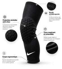 Genouillère longue Nike anti-chocs Noir – vue 2