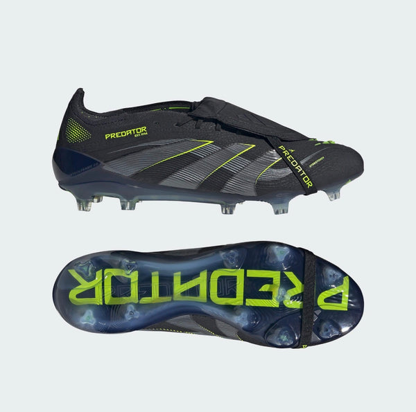 Adidas Predator Tongue FG - Noir/Vert Equipment