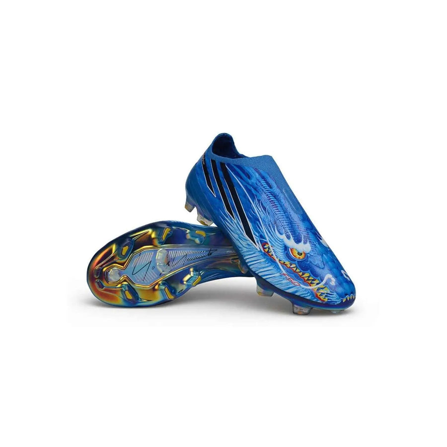 Crampons F50 Hyperfast Elite Laceless FG x Y-3 - Bleu/Noir