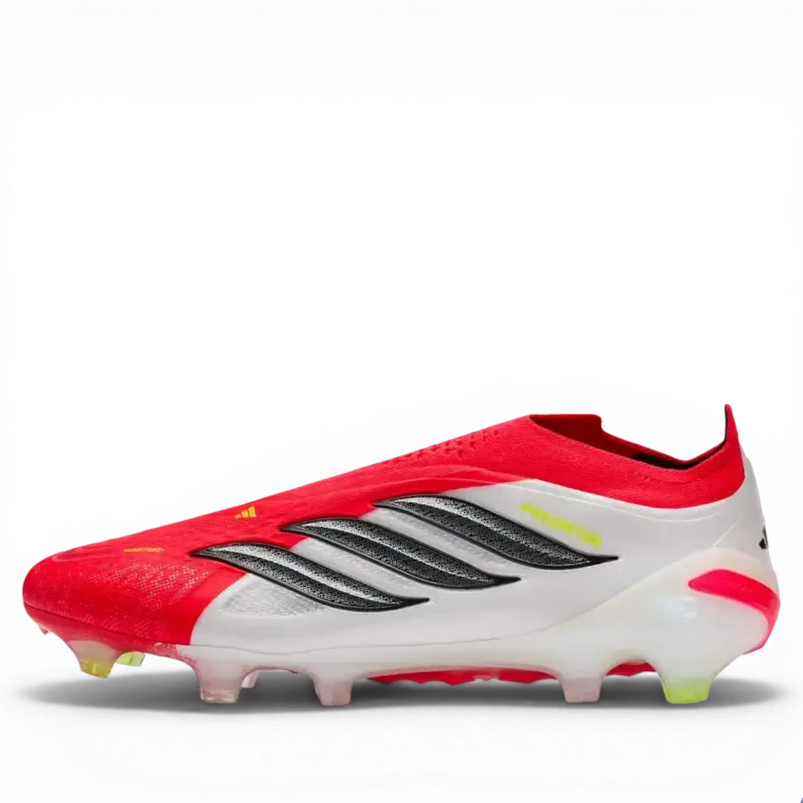 Crampons Predator 26 Elite Laceless FG Born For Goals - Rouge/Noir/Blanc