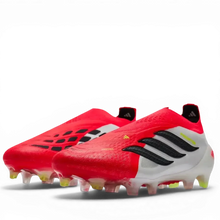 Crampons Predator 26 Elite Laceless FG Born For Goals - Rouge/Noir/Blanc – vue 3