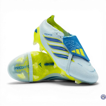 Crampons Predator Elite Fold-over Tongue FG Ice Cold Precision - Gris/Bleu/Jaune – vue 3