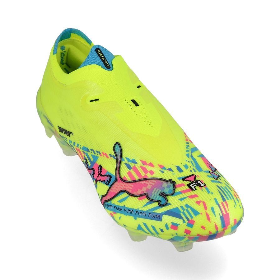 Crampons Ultra Nitro 7 Ultimate Elite Laceless FG Level Up - Jaune ÉDITION LIMITÉE