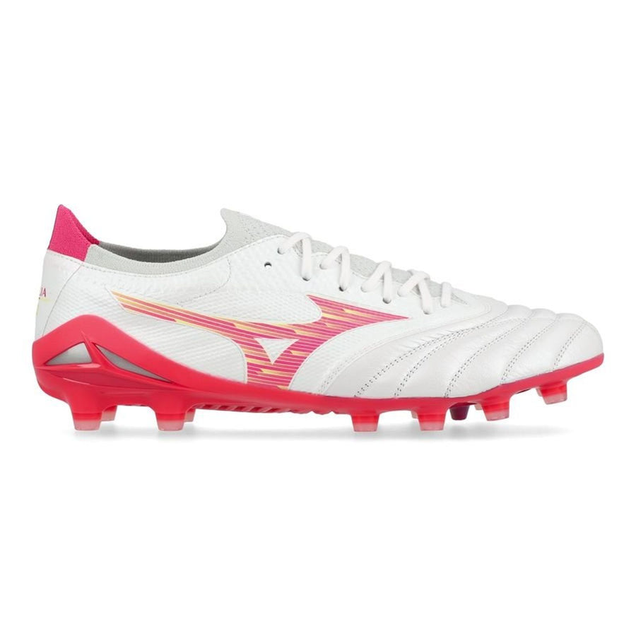 Crampons Morelia Neo 4 Beta Elite FG - Blanc/Rose Tetra/Violet Fuchsia