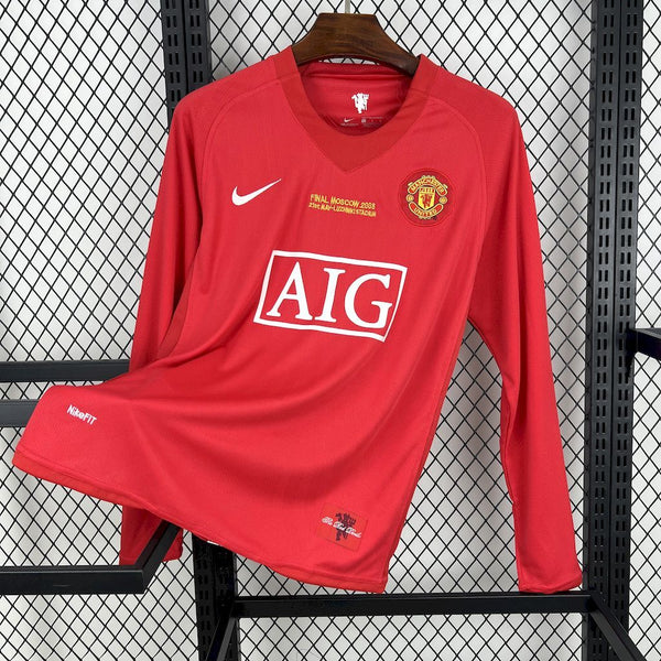 Maillot Manchester United Retro Finale LDC 2007/2008 Manches Longues