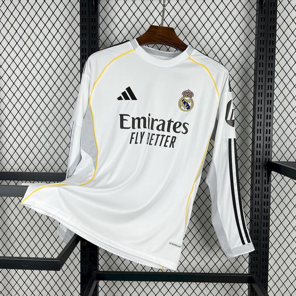 Maillot Real Madrid Domicile 2025/2026 Manches Longues