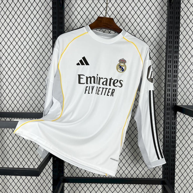 Maillot Real Madrid Domicile 2025/2026 Manches Longues