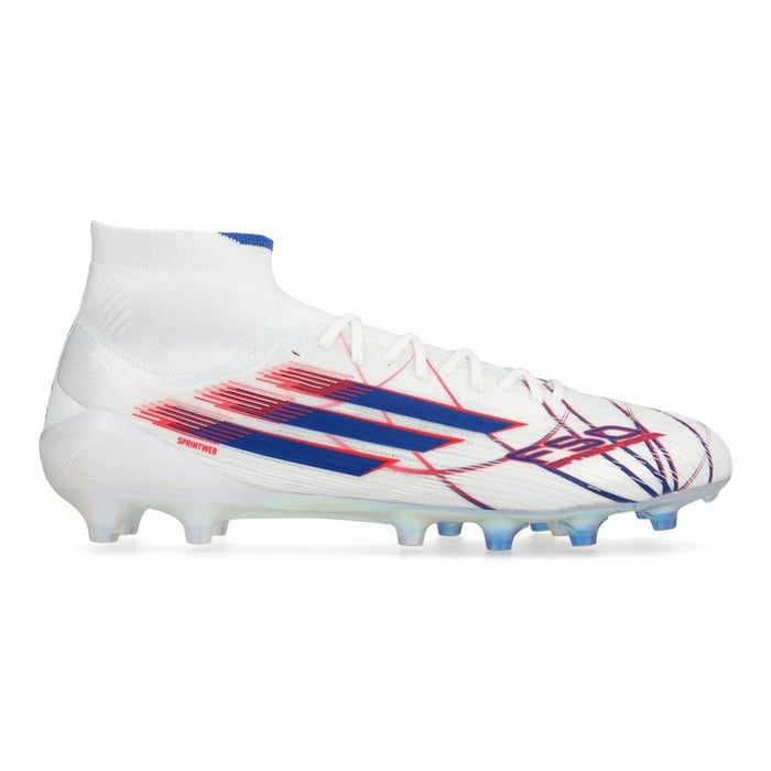 Crampons F50 Sparkfusion Mid Cut Lacets Elite FG - Blanc/Bleu/Rouge