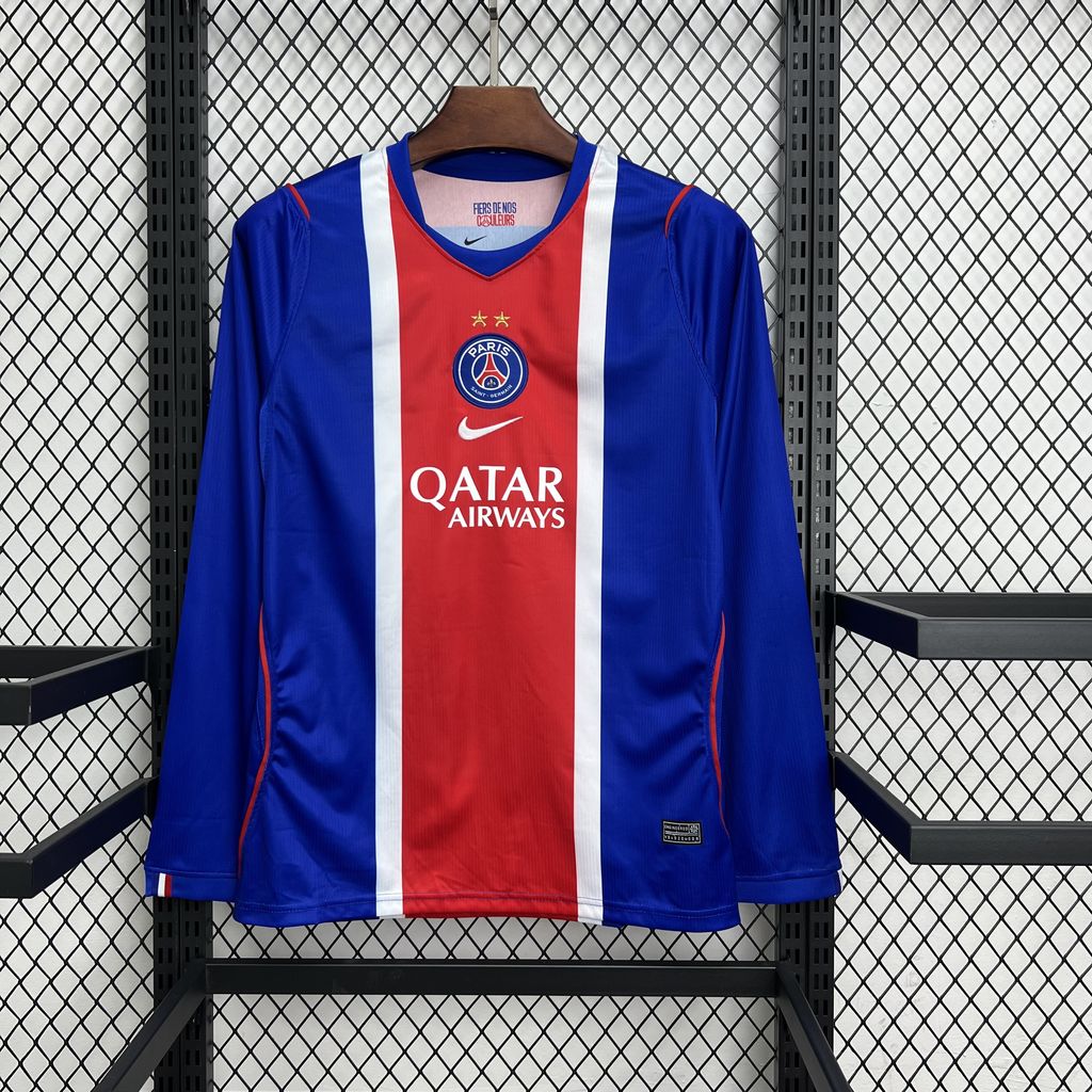 Maillot PSG (Paris Saint-Germain) Domicile 2 Étoiles 2026/2027 Manches Longues