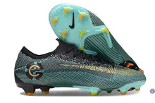 Crampons Mercurial Vapor 12 Elite CR7 FG Chapter 6 Born Leader - Vert Turquoise/Jaune Vif/Noir – vue 2