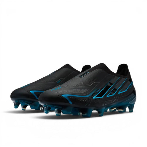 Adidas F50 Hyperfast Elite Laceless FG Immortal DNA - Noir/Lucid Ray Blue