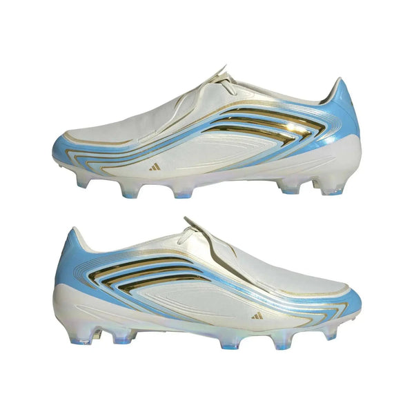Adidas F50 Elite FG - Blanc/Bleu/Or