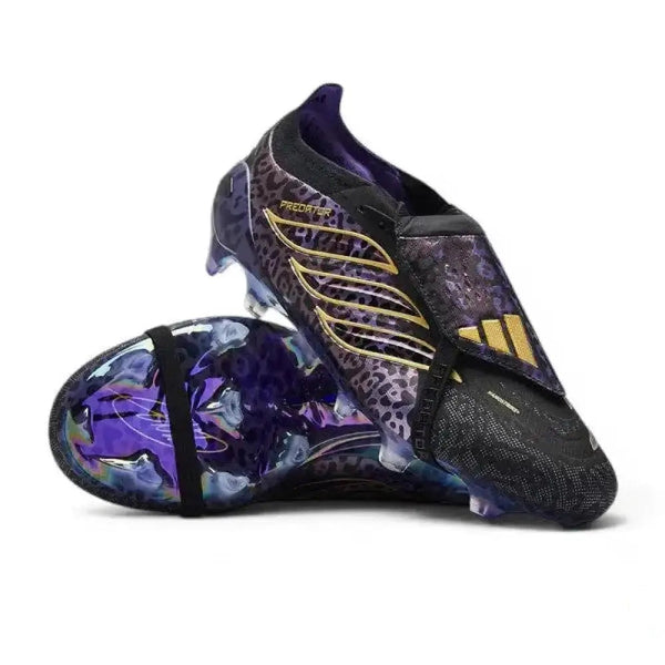 Adidas Predator 26 Elite Fold-over Tongue FG - Noir/Violet/Doré ÉDITION LIMITÉE